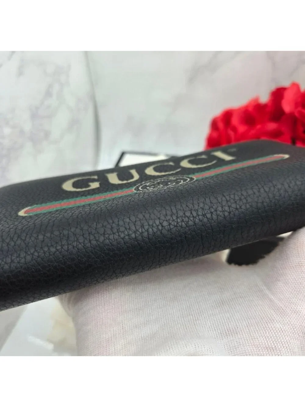 Gucci Logo Wallet Black Leather - Picture 11 of 15